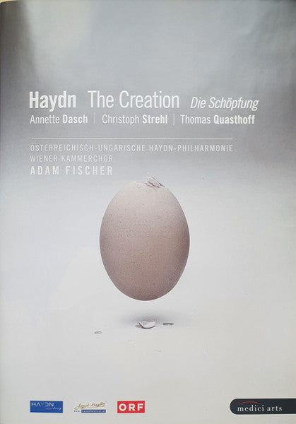 DVD cover for Haydn’s “The Creation” featuring a cracked egg.