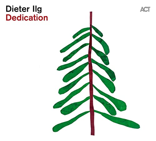 CD cover for Dieter Ilg’s “Dedication” featuring a green tree illustration.