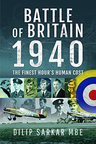 Book cover: “Battle of Britain, 1940” with portraits and aircraft imagery.