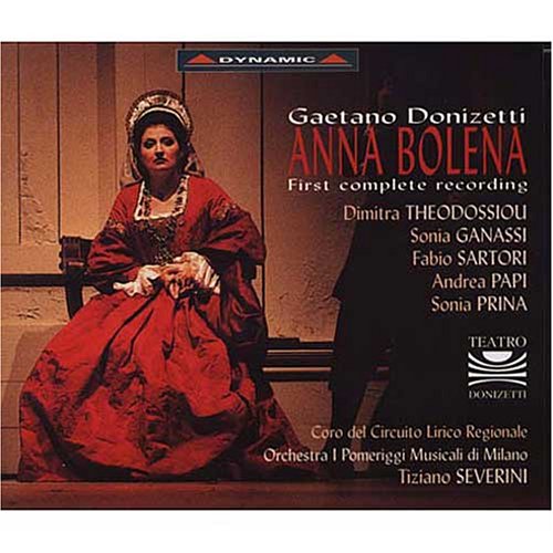 "CD cover featuring a woman in a red Renaissance dress sitting on a bench."