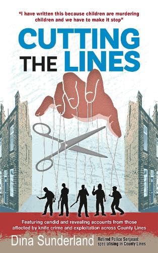 Book cover showing a hand pulling strings attached to silhouettes of people and scissors.