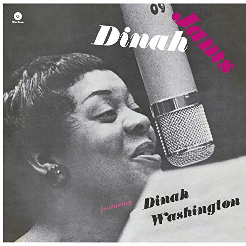 Dinah Washington album cover featuring a portrait and microphone.