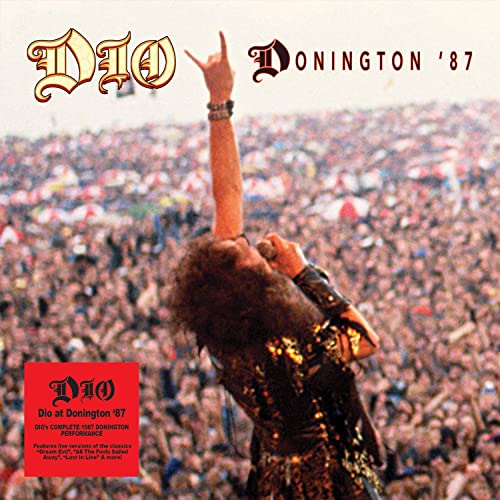 Dio album cover: Ronnie James Dio performing with a crowd.