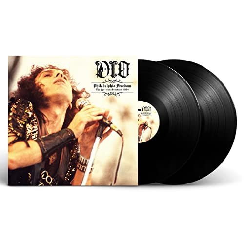 Dio “Philadelphia Freedom” double vinyl record with performer image.