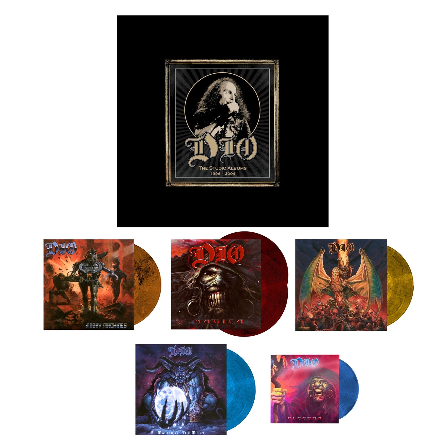 Dio vinyl record box set with five LPs and a 7-inch single.
