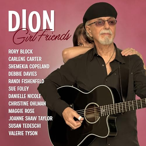 Dion album cover, “Girl Friends,” featuring Dion with a woman and guitar.