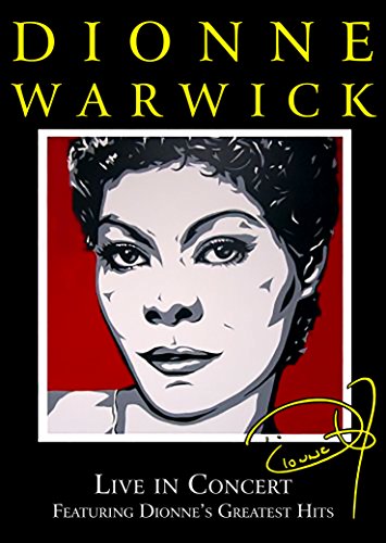 Dionne Warwick's portrait on DVD cover for "Live In Concert.