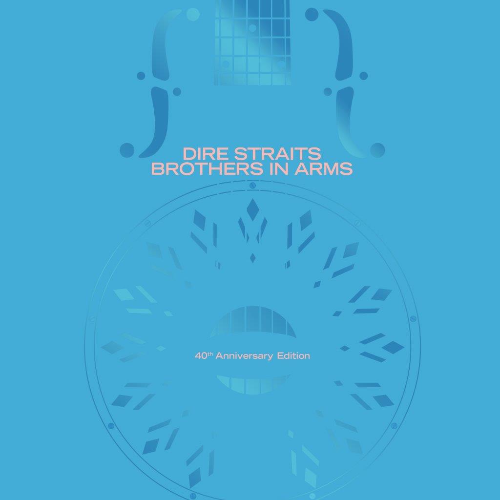 Dire Straits “Brothers in Arms” 40th Anniversary Edition album cover, blue tone.