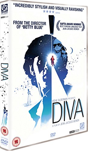 DVD cover for "Diva" featuring a stylized portrait and blue light.