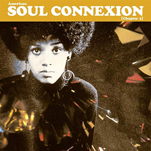 Vinyl album cover featuring a woman with an afro and abstract shapes.