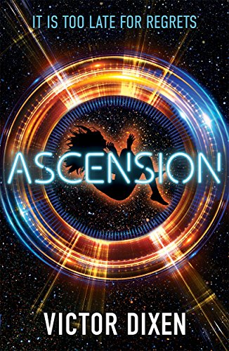 Book cover: "Ascension" by Victor Dixen, with a falling silhouette in a ring.
