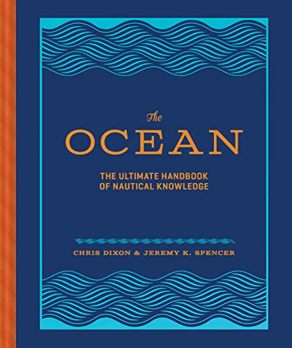 Book cover: "The Ocean" with blue wave patterns and orange text.