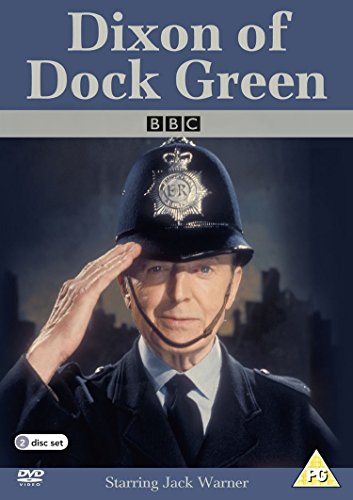 DVD cover for "Dixon of Dock Green" featuring a police officer saluting.