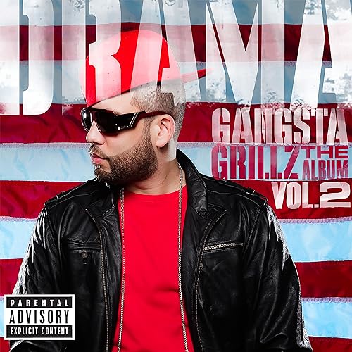 DJ Drama album cover featuring a man in sunglasses and a leather jacket.