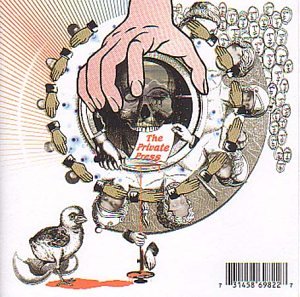 CD cover for Dj Shadow’s “The Private Press” featuring surreal collage art.