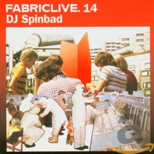 CD cover for DJ Spinbad’s FABRICLIVE.14, featuring figures on a rooftop.