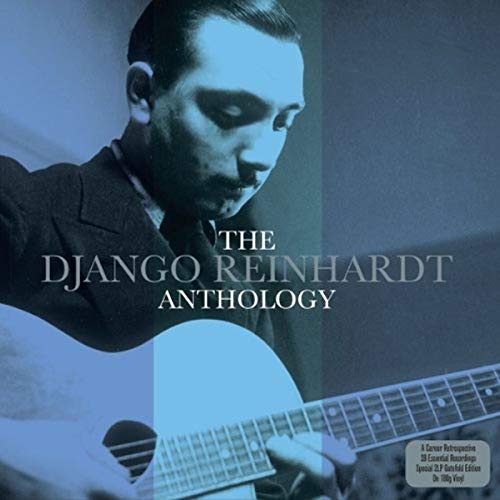 Django Reinhardt album cover featuring a portrait and guitar.