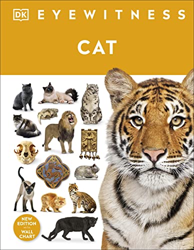 Book cover featuring various cats and a close-up of a tiger’s face.