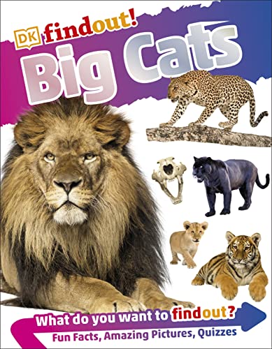 Book cover featuring a lion and other big cats like tigers and leopards.