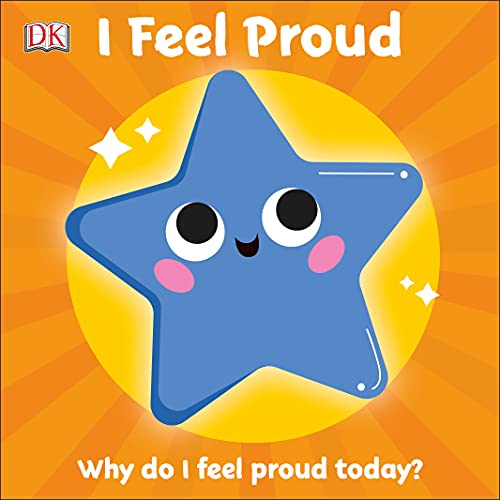 Blue star with a smiling face on a yellow, starburst background.