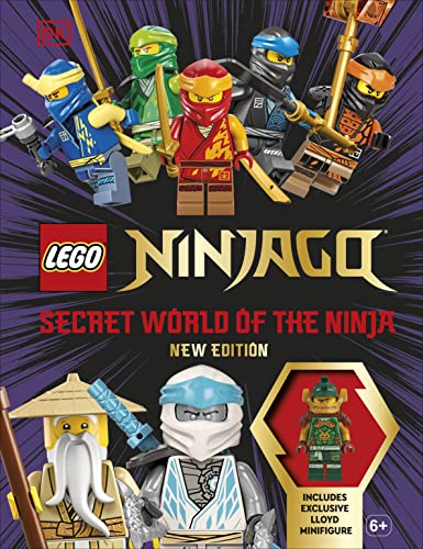 Book cover featuring LEGO Ninjago characters and an inset of an exclusive Lloyd minifigure.