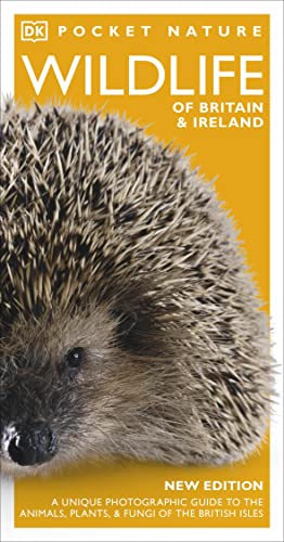 Book cover featuring a close-up of a hedgehog, titled “Wildlife of Britain & Ireland.”