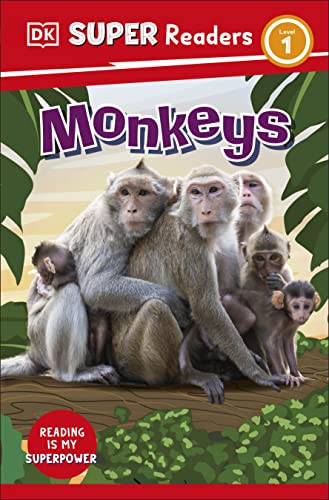 Book cover featuring a group of brown monkeys amongst green foliage.