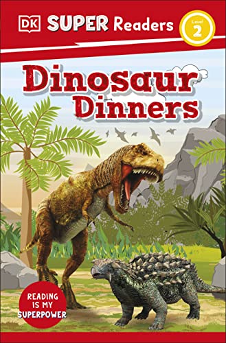 Book cover: a T-Rex roaring with a smaller dinosaur in a prehistoric landscape.