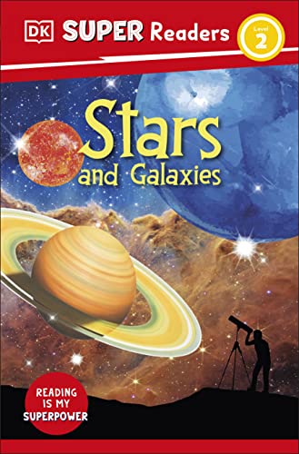 Book cover depicting stars, a planet with rings, and a telescope.