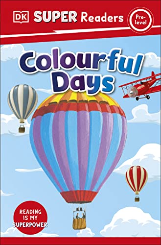 Book cover with colourful hot air balloons and a small airplane.