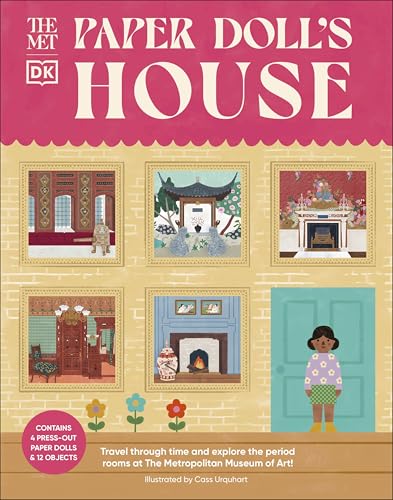 Book cover featuring illustrated room vignettes and a paper doll.
