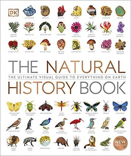 Book cover displaying diverse illustrations of plants, insects, birds, and mammals.