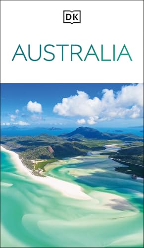 DK Australia book cover featuring a scenic aerial view of Whitsunday Islands.