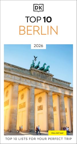 DK Top 10 Berlin guidebook cover featuring the Brandenburg Gate.