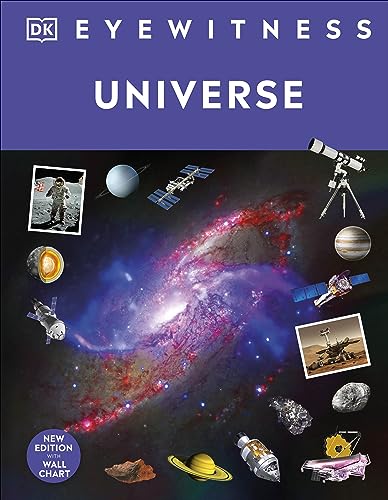 Book cover for “Universe” with images of space, planets, and exploration.