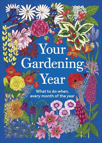 Book cover with illustrated flowers and the title “Your Gardening Year.”