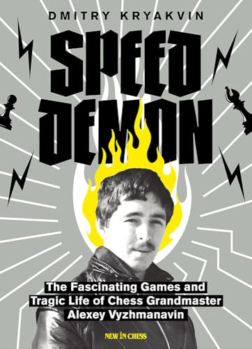 Book cover: "Speed Demon" featuring a portrait and chess pieces.