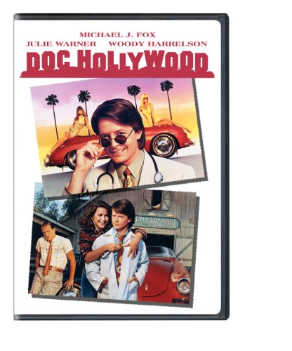 “Doc Hollywood” DVD cover featuring Michael J. Fox and a red convertible.