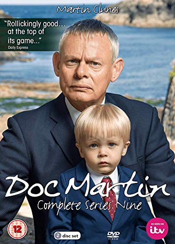 Doc Martin Series 9 DVD cover featuring Martin Clunes and a young boy.