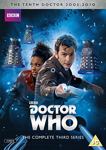 Doctor Who Series 3 DVD cover featuring the Tenth Doctor, Martha Jones, and Daleks.