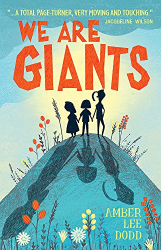 Book cover: "We Are Giants" with silhouettes of children on a hill.
