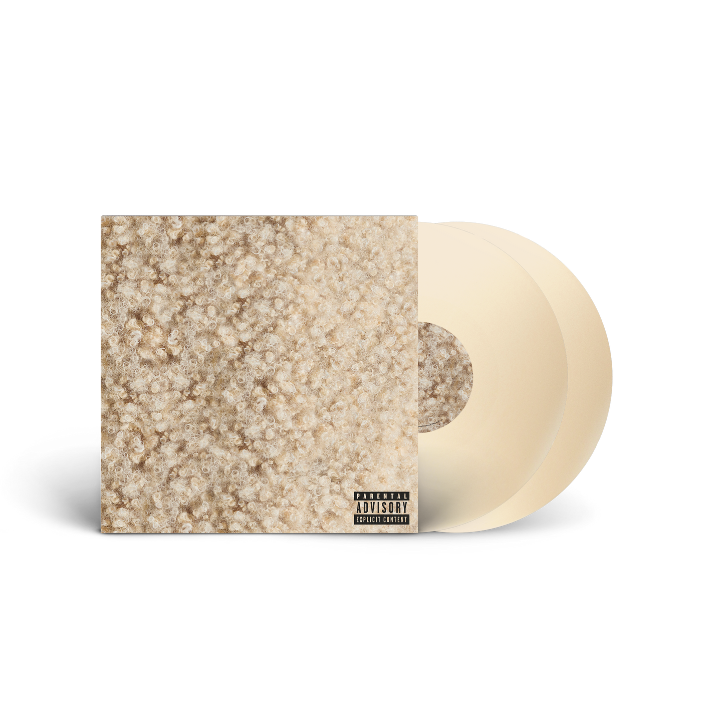 Doja Cat's "Scarlet" vinyl record with textured cover and cream-colored disc.