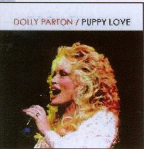Dolly Parton’s “Puppy Love” CD cover featuring a portrait of the singer.