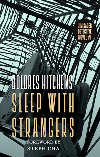 Book cover for “Sleep with Strangers” with a radar dish image.