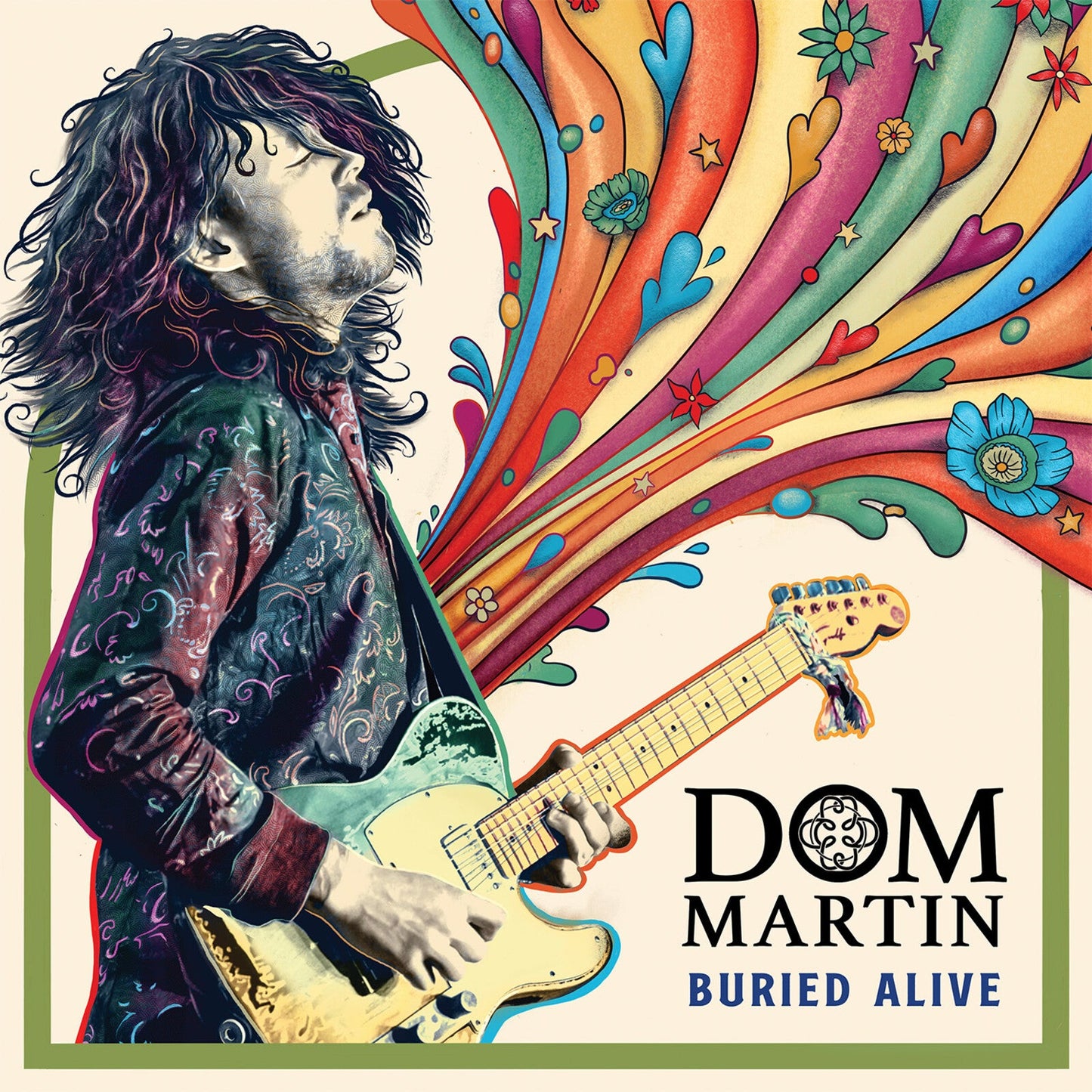 Vinyl record of Dom Martin’s “Buried Alive,” featuring album artwork.