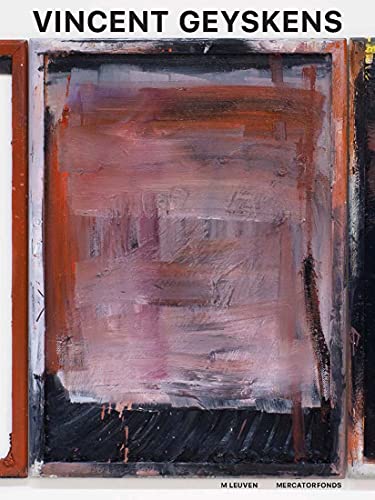 Book cover featuring an abstract expressionist painting in pink and red.