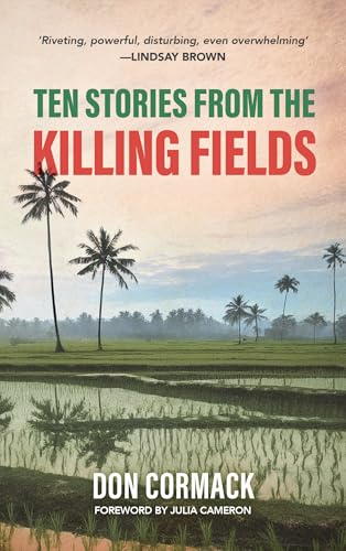 Book cover: "Ten Stories From The Killing Fields" with palm trees.