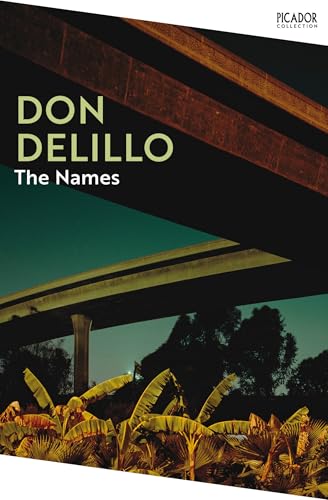 Book cover for “The Names” by Don DeLillo, with a highway image.