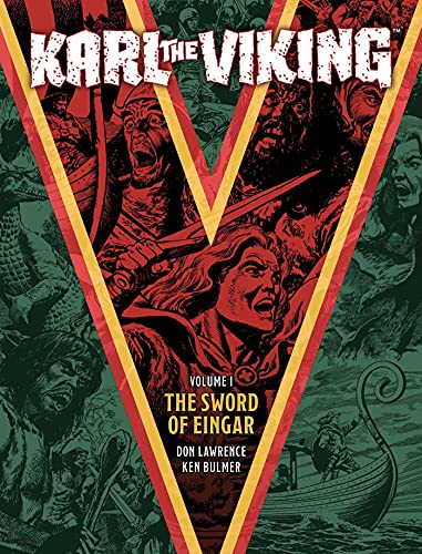 Book cover featuring a Viking warrior with a sword, dramatic red and gold design.