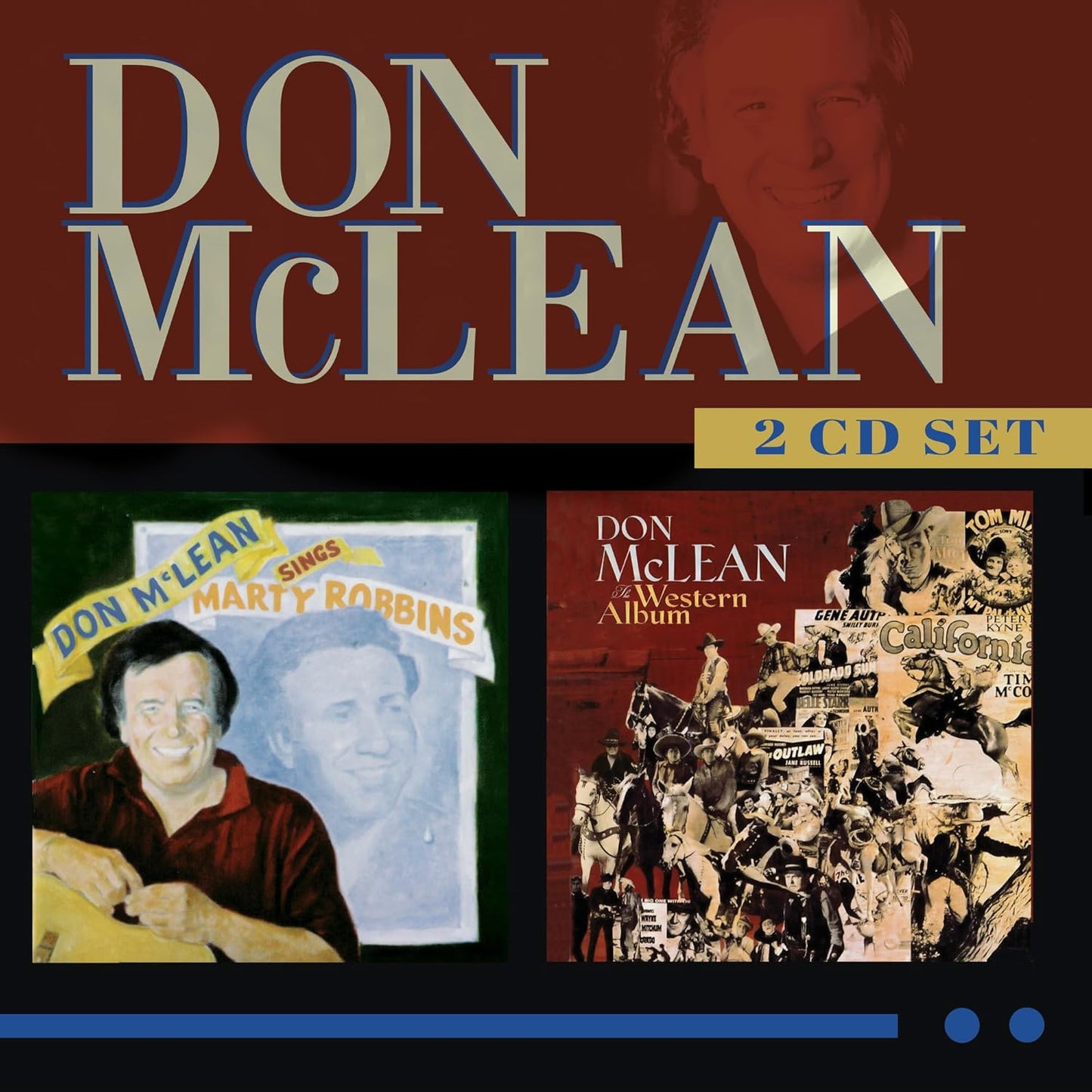 Don McLean Sings Marty Robbins and The Western Album two CD set cover art.